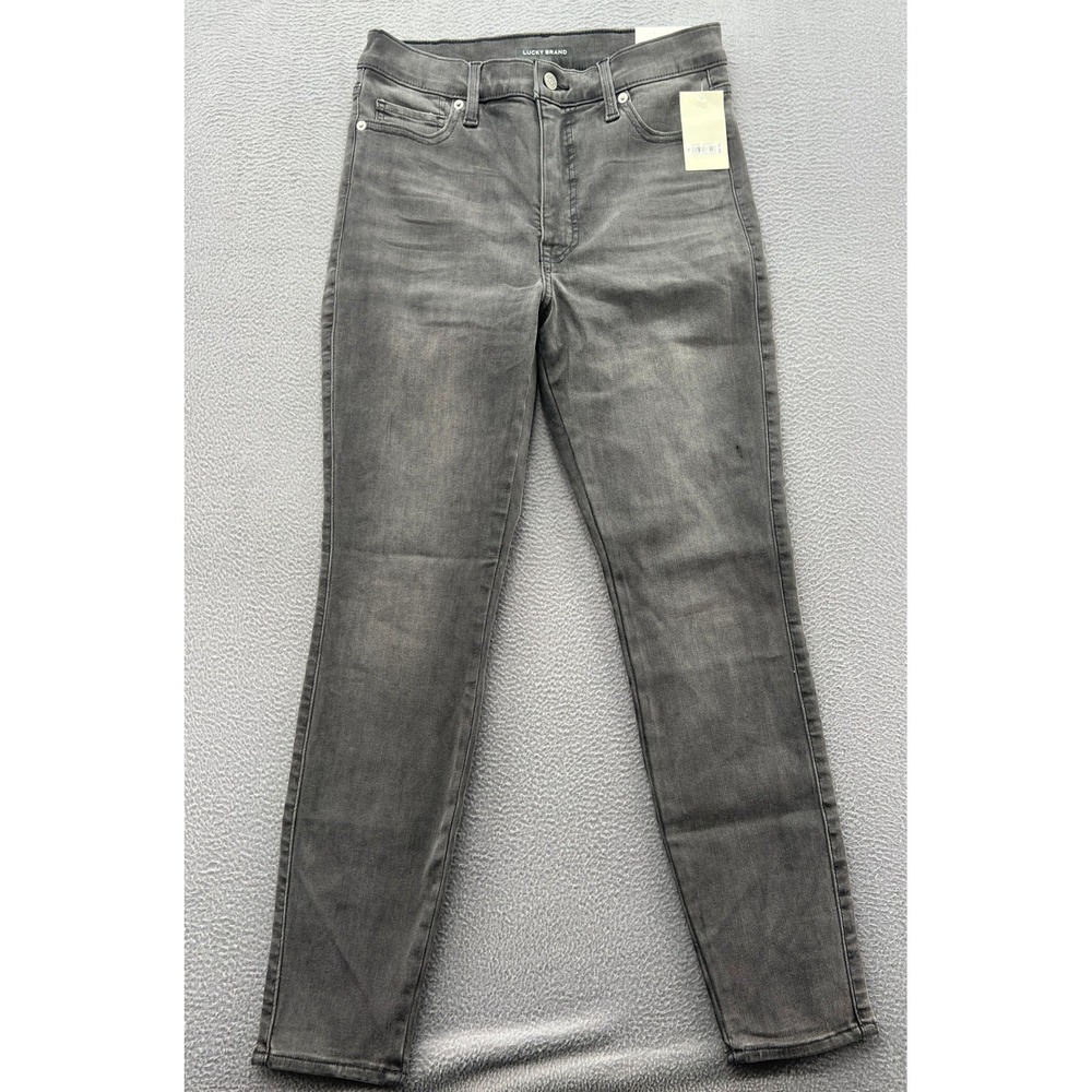 Lucky Brand Jeans Womens 4 Uni Fit Grey High Rise Skinny Stretch Denim